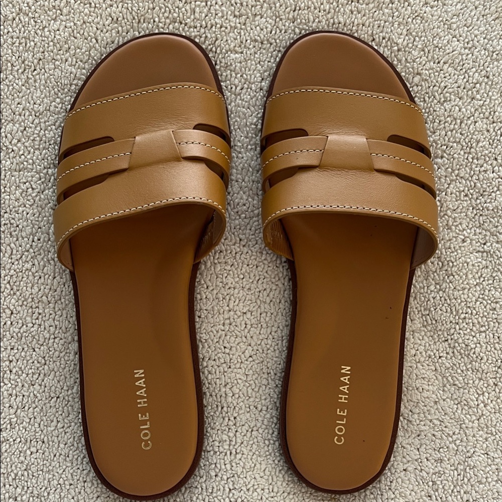 Cole Haan Women's Brown Slide Sandals